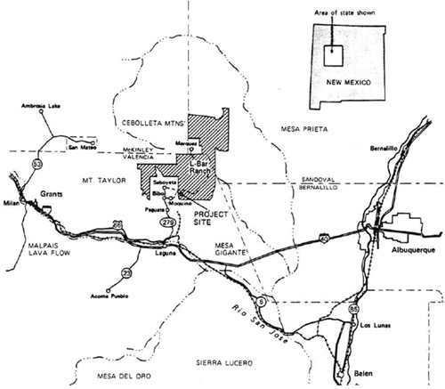 Cebolleta uranium mining project